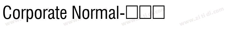 Corporate Normal字体转换